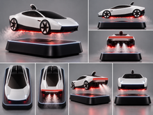 HoverMist Roadster design shown from multiple angles